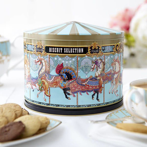 Merry Go Round Musical Biscuit Tin - Fortnum &amp; Mason